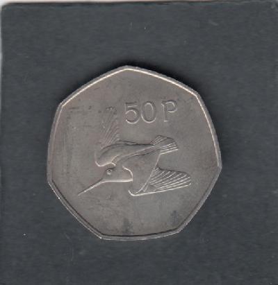 Beschrijving: 50 Pence BIRD   